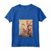 Donna Arte Giapponese Woodblock Vintage - Maglietta con Collo a V - Design Fiori e Uccelli - Ideale come Regalo Unico