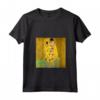 Donna Klimt Kiss Art Nouveau Maglietta con Collo a V - Il Bacio di Klimt - Regalo per Amanti dell'Arte