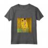Donna Klimt Kiss Art Nouveau Maglietta con Collo a V - Il Bacio di Klimt - Regalo per Amanti dell'Arte
