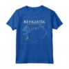 Islanda Reykjavik Maglietta Vintage - Mappa del Tesoro - Regalo Originale per Amanti del Viaggio