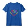 Autismo Consapevolezza - Gentilezza Cuore Colori Arte Puzzle Nastro Maglietta - Ideale per Regali o Eventi di Sensibilizzazione