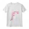 Donna Festa di Sakura Fiori di ciliegio con Kanji giapponesi Maglietta con Collo a V - Stile Giapponese Vintage - Ideale per gli Amanti di Manga e Anime