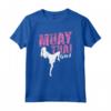 Ragazza Muay Thai Maglietta - Grafica Kickboxing - Ideale come Regalo per Natale o Compleanno