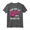 Cool Not A Princess Girl Rockstar - Maglietta donna per gli amanti della musica rock - Regalo unico per compleanni e Natale