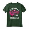 Cool Not A Princess Girl Rockstar - Maglietta donna per gli amanti della musica rock - Regalo unico per compleanni e Natale
