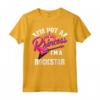 Cool Not A Princess Girl Rockstar - Maglietta donna per gli amanti della musica rock - Regalo unico per compleanni e Natale