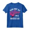 Cool Not A Princess Girl Rockstar - Maglietta donna per gli amanti della musica rock - Regalo unico per compleanni e Natale