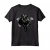 Maglia Nera Gatto Strappato - Gatto Nero Occhi Gialli Maglietta - Regalo Unico per Amanti dei Gatti e Festività