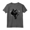 Maglia Nera Gatto Strappato - Gatto Nero Occhi Gialli Maglietta - Regalo Unico per Amanti dei Gatti e Festività