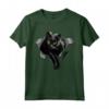 Maglia Nera Gatto Strappato - Gatto Nero Occhi Gialli Maglietta - Regalo Unico per Amanti dei Gatti e Festività