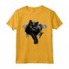 Maglia Nera Gatto Strappato - Gatto Nero Occhi Gialli Maglietta - Regalo Unico per Amanti dei Gatti e Festività