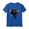 Maglia Nera Gatto Strappato - Gatto Nero Occhi Gialli Maglietta - Regalo Unico per Amanti dei Gatti e Festività