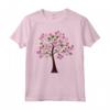 Bellissimo Albero della Vita Fiori Mandala Rosa - Maglietta Unica per Meditazione Yoga e Natura - Ideale come Regalo per Compleanni e Vacanze
