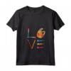 Donna LOVE - Arte Divertente Maglietta con Collo a V - Ideale come Regalo per Insegnanti e Amanti dell'Arte