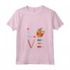 Donna LOVE - Arte Divertente Maglietta con Collo a V - Ideale come Regalo per Insegnanti e Amanti dell'Arte