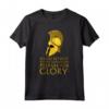 Motivational Inspiring Ancient Greek Spartan Warrior Helmet Maglietta - Courage Quote Tee for History Enthusiasts