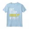 Eat Sleep MMA Ripetizione - Regalo Maglietta per Appassionati di Arti Marziali - Ideale per Compleanno o Natale