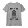 Fencer Scherma Maschera - This Is My Happy Face Epee Sword Lotta Maglietta - Ideale per Regali di Natale o Compleanno per Artisti Marziali