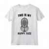 Fencer Scherma Maschera - This Is My Happy Face Epee Sword Lotta Maglietta - Ideale per Regali di Natale o Compleanno per Artisti Marziali