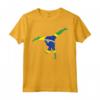 Capoeira Pose Brazil Flag - Brazilian Martial Arts Dance Gift Maglietta - Ideal for Capoeira Enthusiasts and Instructors