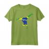 Capoeira Pose Brazil Flag - Brazilian Martial Arts Dance Gift Maglietta - Ideal for Capoeira Enthusiasts and Instructors