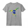 Capoeira Pose Brazil Flag - Brazilian Martial Arts Dance Gift Maglietta - Ideal for Capoeira Enthusiasts and Instructors