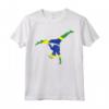 Capoeira Pose Brazil Flag - Brazilian Martial Arts Dance Gift Maglietta - Ideal for Capoeira Enthusiasts and Instructors