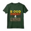 Blood Sweat & Leather - Maglietta Artigianato della Pelle per Amanti del Cuoio - Regalo Ideale per Natale e Compleanno