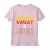 Blood Sweat & Leather - Maglietta Artigianato della Pelle per Amanti del Cuoio - Regalo Ideale per Natale e Compleanno