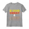 Blood Sweat & Leather - Maglietta Artigianato della Pelle per Amanti del Cuoio - Regalo Ideale per Natale e Compleanno