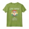 Amo bere caffè e artigianato in pelle - Maglietta unisex per Uomini e Donne - Ideale per Compleanni, Natale e Feste di Famiglia