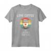 Amo bere caffè e artigianato in pelle - Maglietta unisex per Uomini e Donne - Ideale per Compleanni, Natale e Feste di Famiglia
