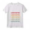Donna Amante del mestiere della pelle - Hobbista dell'artigianato della pelle - Arcobaleno D Maglietta con Collo a V - Ideale per Regalo Artigianato Cuoio