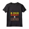 Donna Blood Sweat & Leather - Maglietta Artigianato Della Pelle con Collo a V - Regalo Ideale per Artigiani della Pelle