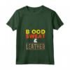 Donna Blood Sweat & Leather - Maglietta Artigianato Della Pelle con Collo a V - Regalo Ideale per Artigiani della Pelle