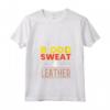 Donna Blood Sweat & Leather - Maglietta Artigianato Della Pelle con Collo a V - Regalo Ideale per Artigiani della Pelle
