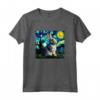 Divertente T-shirt Coniglio Van Gogh - Regalo Unico per Bambini Amanti degli Animali - Ideale per Compleanni e Natale