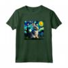 Divertente T-shirt Coniglio Van Gogh - Regalo Unico per Bambini Amanti degli Animali - Ideale per Compleanni e Natale