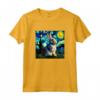 Divertente T-shirt Coniglio Van Gogh - Regalo Unico per Bambini Amanti degli Animali - Ideale per Compleanni e Natale