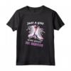 Just A Girl Who Loves Ice Skating - Maglietta Pattinaggio sul Ghiaccio per Principesse - Idea Regalo Originale per Appassionati di Pattinaggio