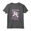 Just A Girl Who Loves Ice Skating - Maglietta Pattinaggio sul Ghiaccio per Principesse - Idea Regalo Originale per Appassionati di Pattinaggio