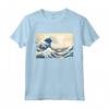 Great Wave off Kanagawa Katsushika Hokusai Surfing Ocean Maglietta - Capolavoro Giapponese per Appassionati d'Arte - Acquista Online