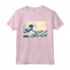 Great Wave off Kanagawa Katsushika Hokusai Surfing Ocean Maglietta - Capolavoro Giapponese per Appassionati d'Arte - Acquista Online
