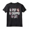 K-Pop K-Drama K-Life Dito Cuore Gayo Corea Sud Saranghae Maglietta - T-shirt Cultura Coreana - Regalo Unico per Appassionati di K-Pop