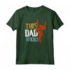 Corna del diavolo per il Padre - This Dad Rocks Maglietta in Metallo Vintage per Musicisti e Amanti del Rock - Regalo per il Fathers Day