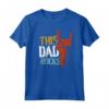Corna del diavolo per il Padre - This Dad Rocks Maglietta in Metallo Vintage per Musicisti e Amanti del Rock - Regalo per il Fathers Day