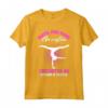 Ginnastica Artistica Ritmica - Maglietta Nata per Fare Ginnastica - Ideale come Regalo per Ginnaste Bambine