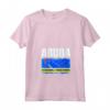 Emblema Mappa Bandiera Aruba Maglietta con Collo a V - Design Leggero per Amanti del Viaggio