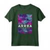 Camicia Aruba Tropical Palms - Maglietta Palm Beach Vintage Souvenir - Ideale per Viaggiatori in Cerca di Ricordi Esotici