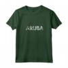 Donna Aruba Maglietta con Collo a V - Grafica HapTiger in stile invecchiato - Ideale per Sport Acquatici sull'Isola Tropicale HapTiger